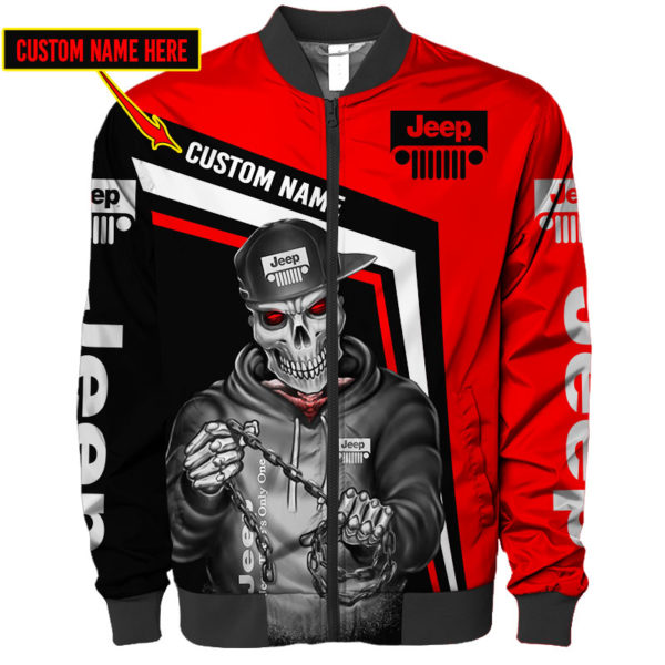 Bomber Jacket Jeep 3D Spring Autumn, Mens Casual Jacket