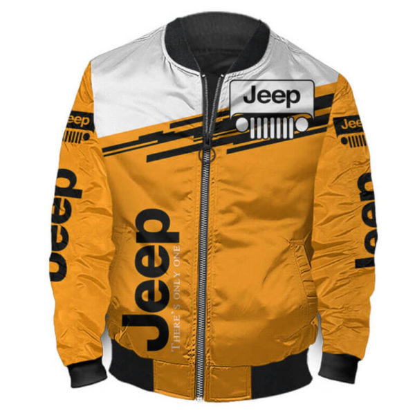 Bomber Jacket Jeep 3D Spring Autumn, Mens Casual Jacket