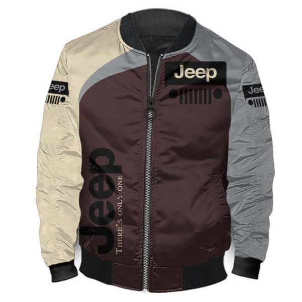 Bomber Jacket Jeep 3D Spring Autumn, Mens Casual Jacket