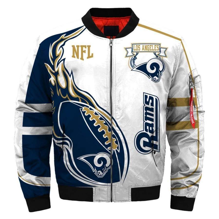 Bomber Jacket Los Angeles Rams Unisex 3D All Over Print