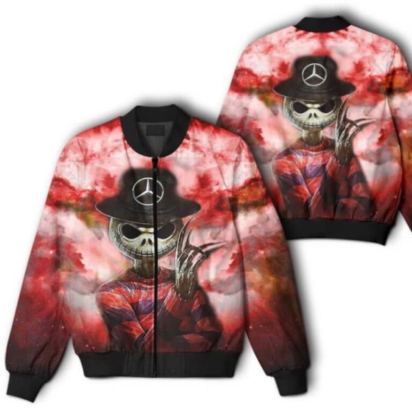 Bomber Jacket Mercedes, Mercedes 3D Spring Autumn, Mens Casual Jacket, Car Sports