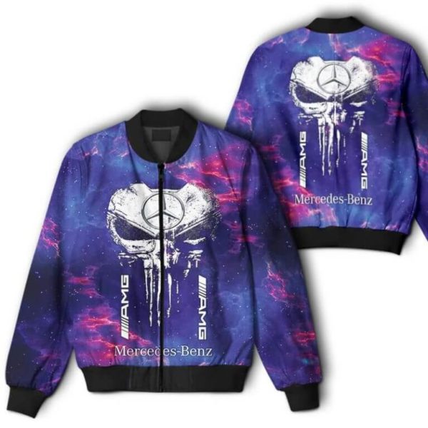 Bomber Jacket Mercedes, Mercedes 3D Spring Autumn, Mens Casual Jacket, Car Sports