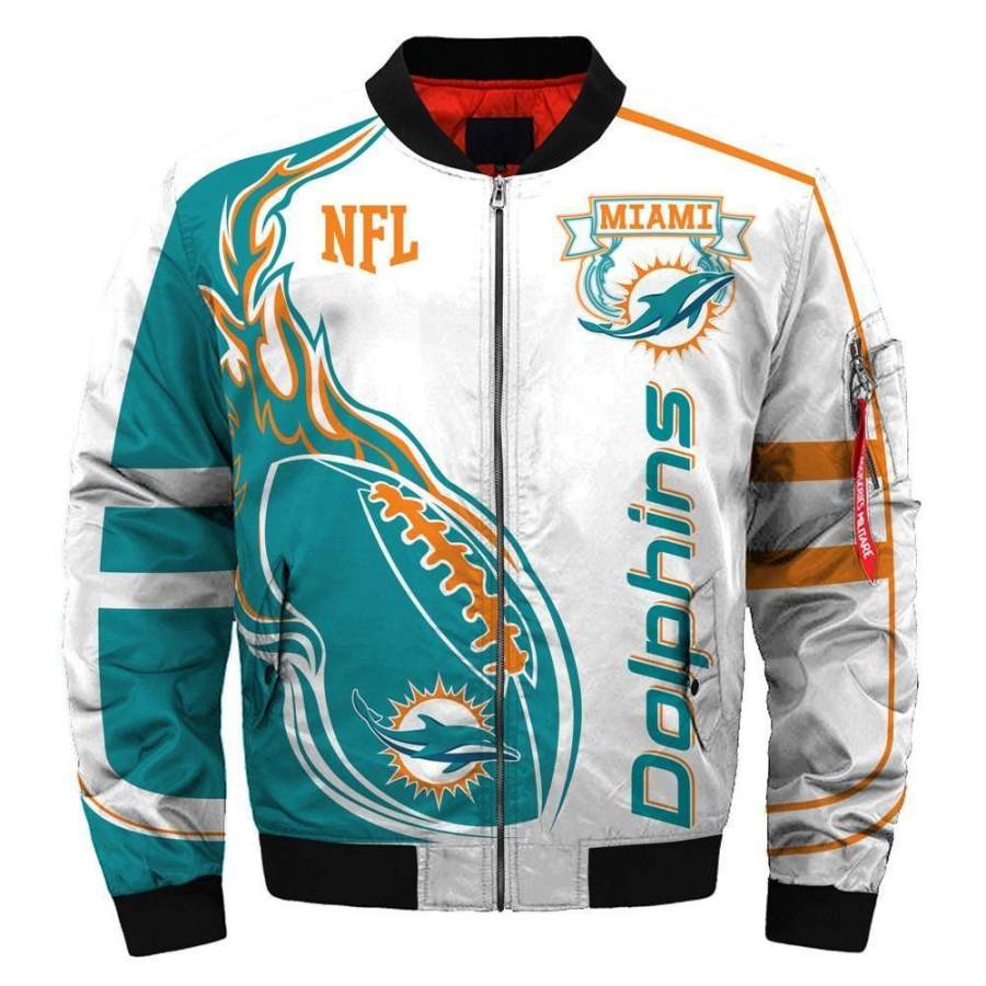 Bomber Jacket Miami Dolphins Unisex 3D All Over Print