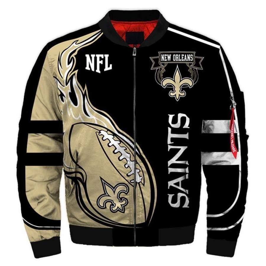 Bomber Jacket New Orleans Saints Unisex 3D All Over Print