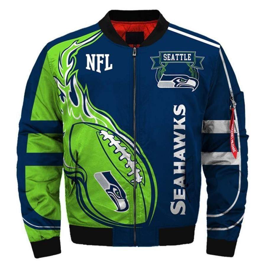 Bomber Jacket Seattle Seahawks Unisex 3D All Over Print