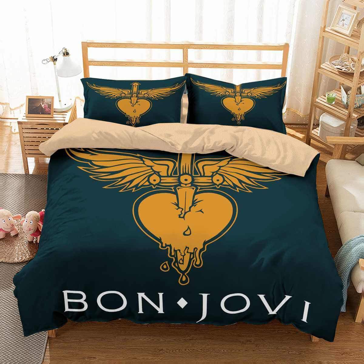 Bon Jovi 3D Customized Duvet Cover Bedding Set