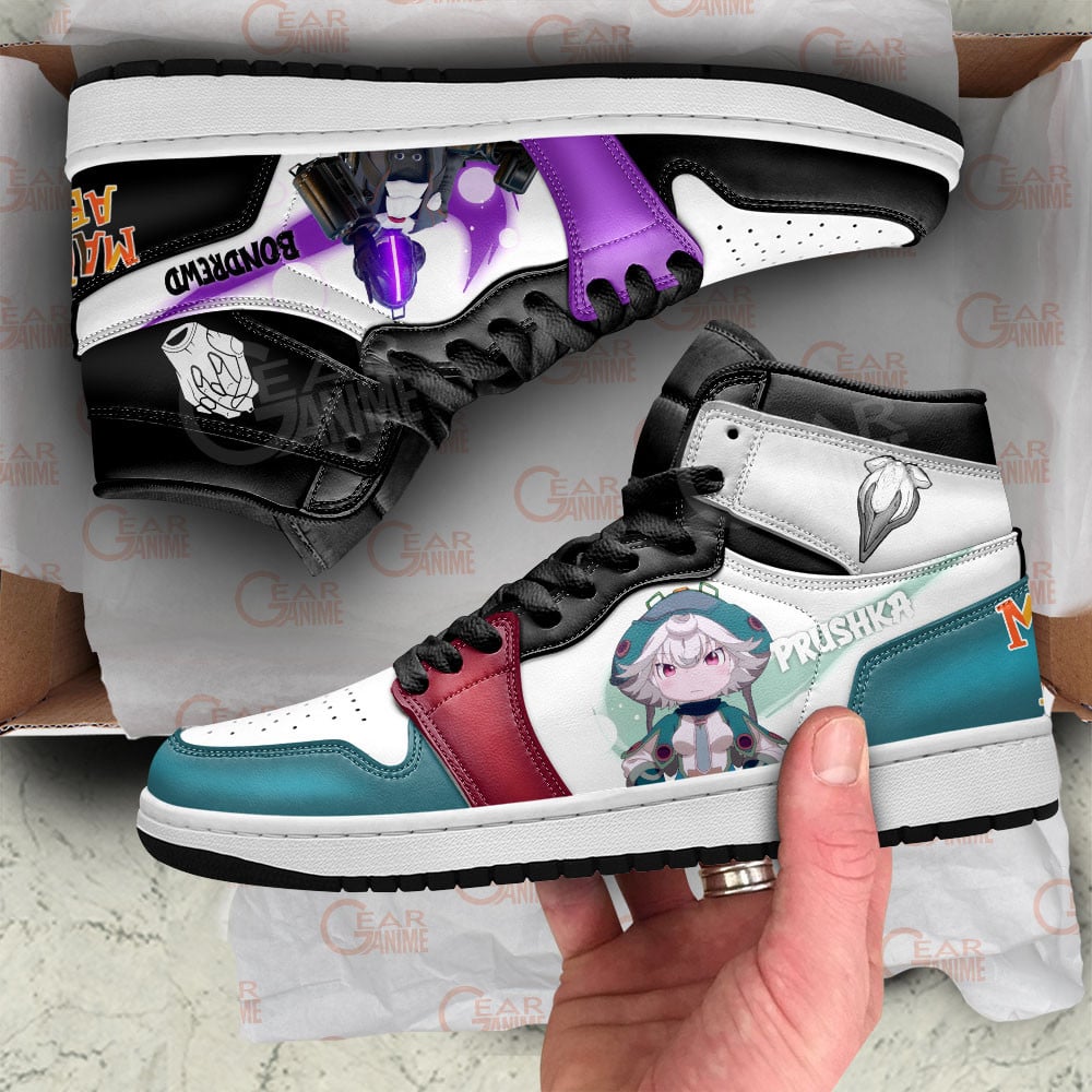 Bondrewd and Prushka JD1s Sneakers Made In Abyss Anime Shoes, Air Jordan Hightop