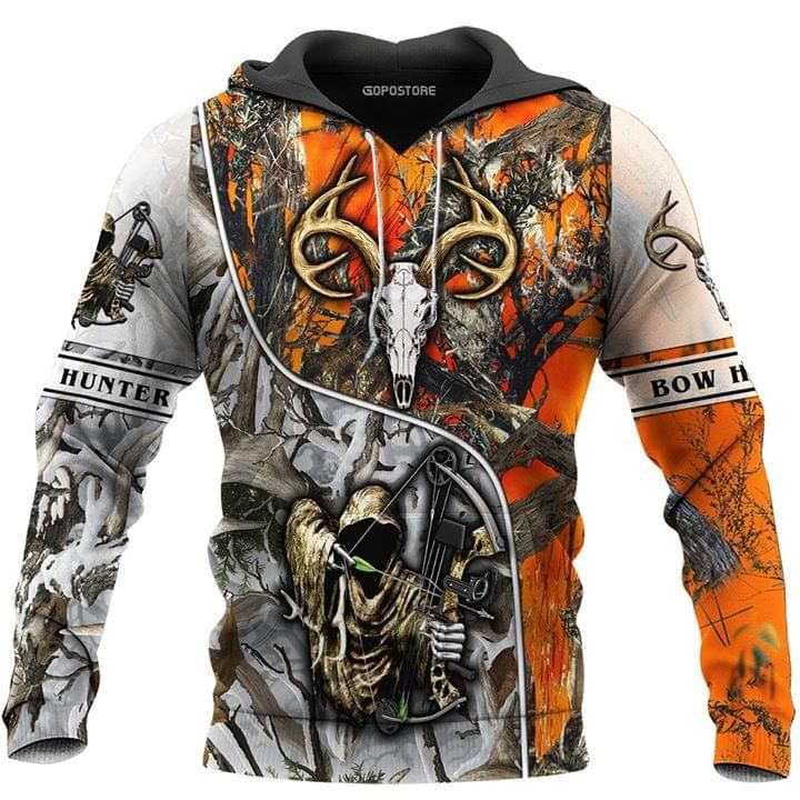 Bone reaper bow hunter 3D Hoodie