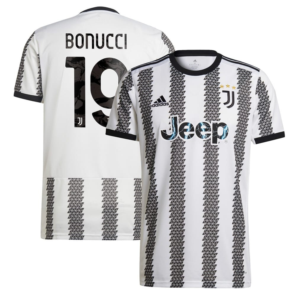 Bonucci 19 Juventus Men 2022/23 Home Soccer Jersey – White