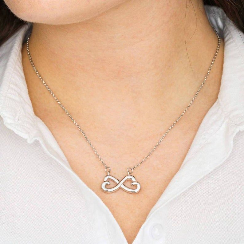 Bonus Mom – My Life – Infinity Heart Necklace – for step mom, gift for bonus mom, bonus mom jewelry, mothers day, mother in law, parents