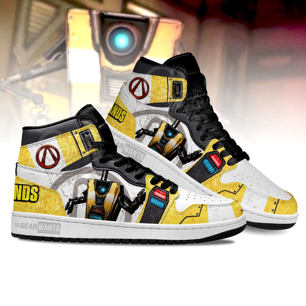 Borderland Claptrap Borderlands J1 Shoes For Fans Sneakers, Air Jordan Hightop