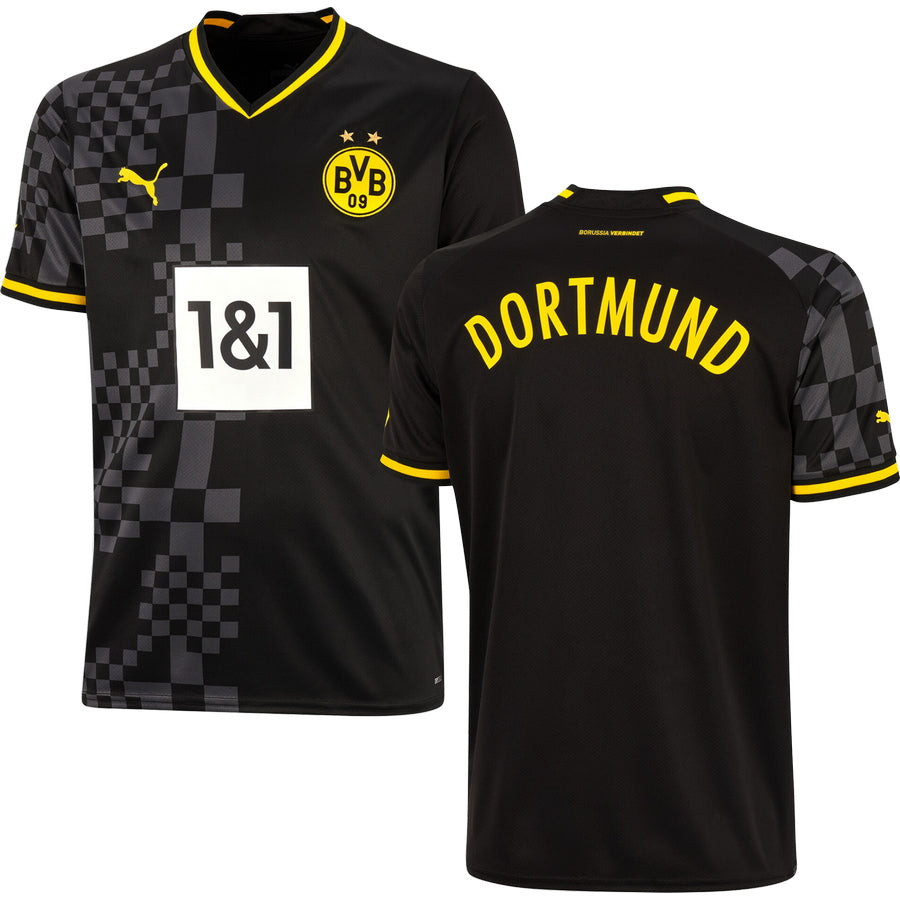 Borussia Dortmund Men 2022/23 Away Soccer Jersey – Black