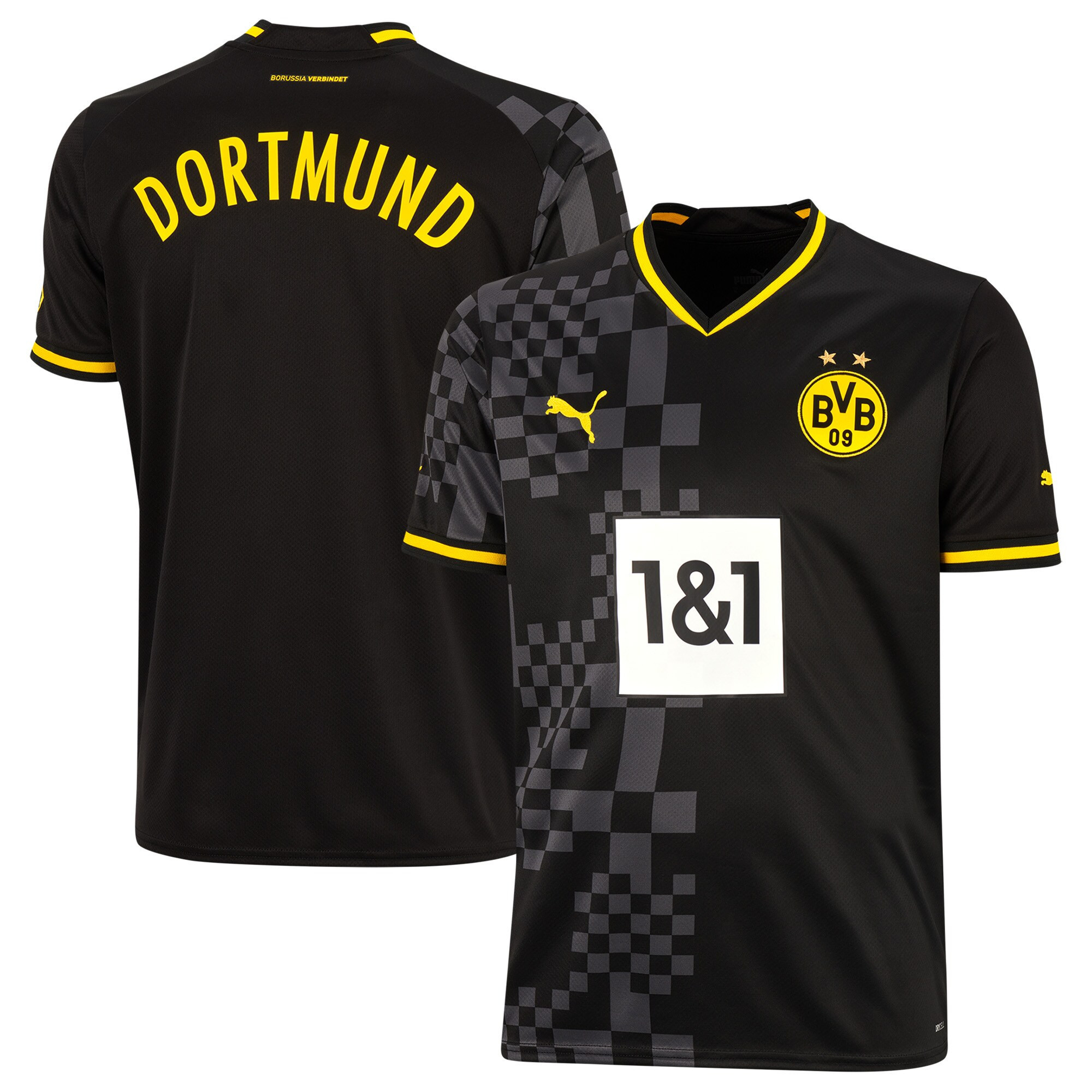 Borussia Dortmund Men 2022/23 Away Player Soccer Jersey – Black