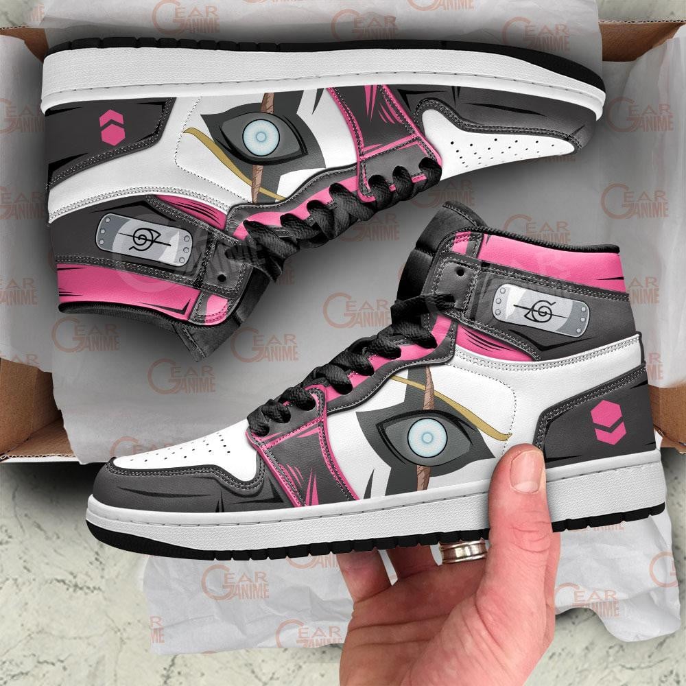 Boruto Jougan Eyes JD1s Sneakers Boruto Anime Shoes, Air Jordan Hightop