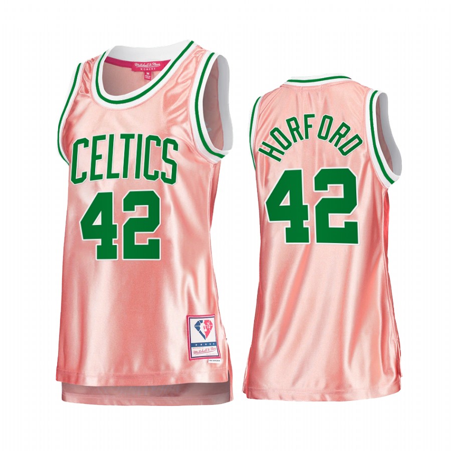 Boston Celtics Al Horford Rose Gold Pink 75th Anniversary Women's Jersey #42