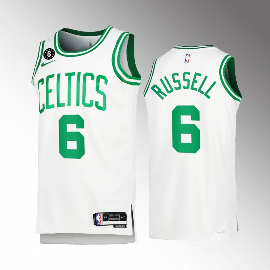 Boston Celtics Bill Russell 2022-23 Association Edition White #6 Jersey Honor Russell