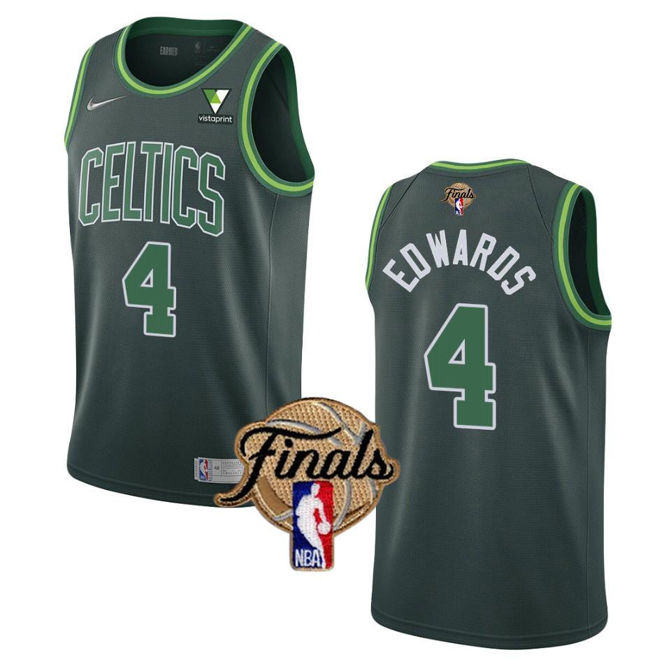 Boston Celtics Celtics Carsen 4 Edwards Final 2022 Men Stitched Jersey Earned Green