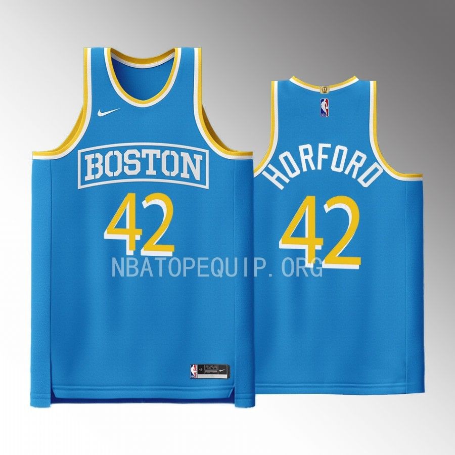 Boston Celtics City Connect Al Horford Blue #42 Jersey Special Edition