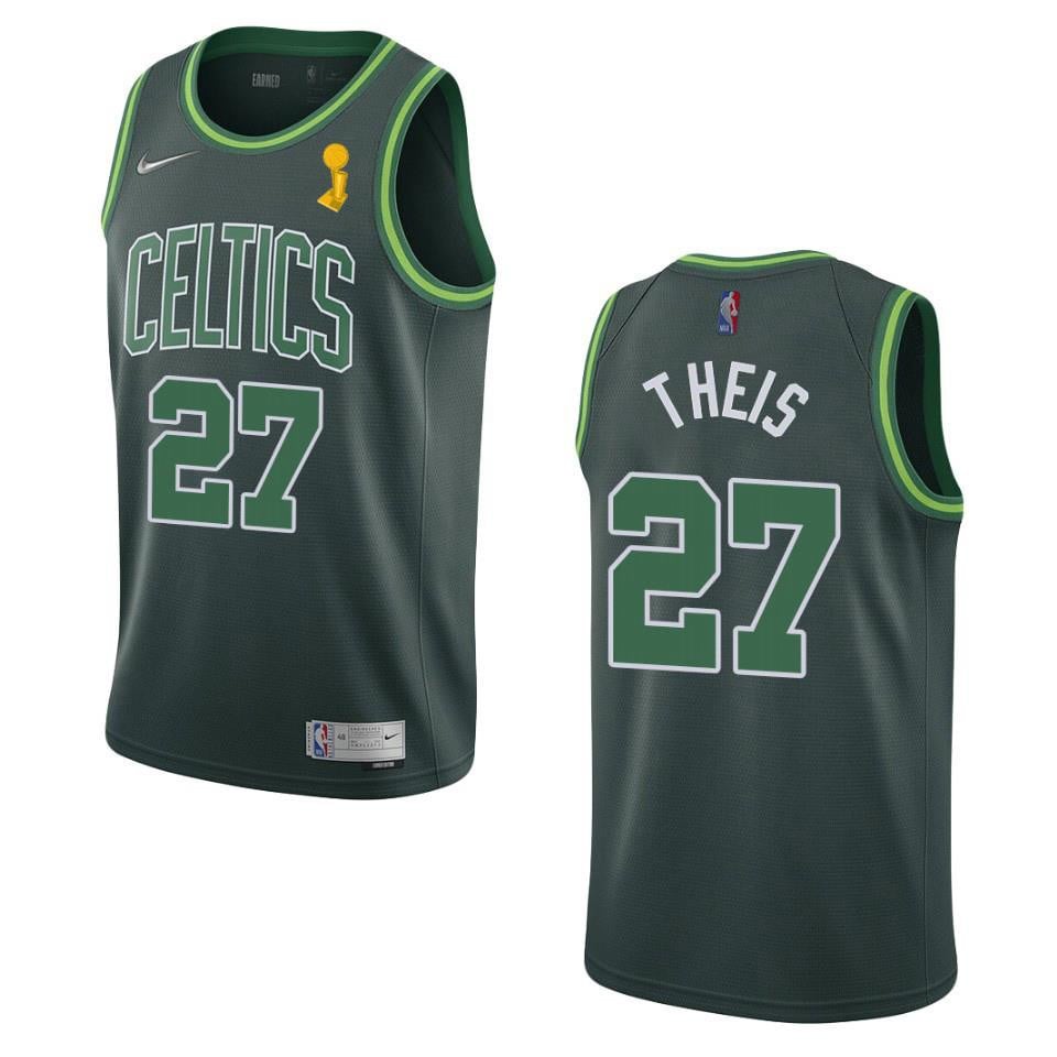 Boston Celtics Daniel Theis 27 2022 Final Champions Jersey Earned Green