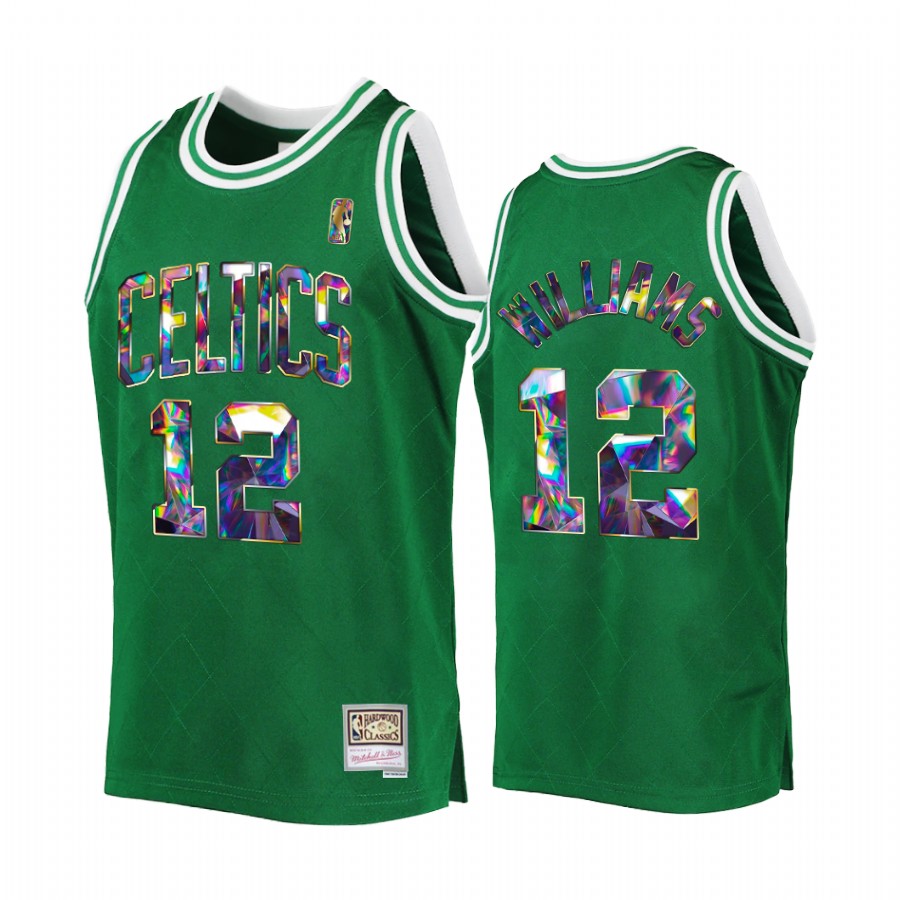 Boston Celtics Grant Williams Green NBA 75th Diamond Anniversary Men Jersey Throwback
