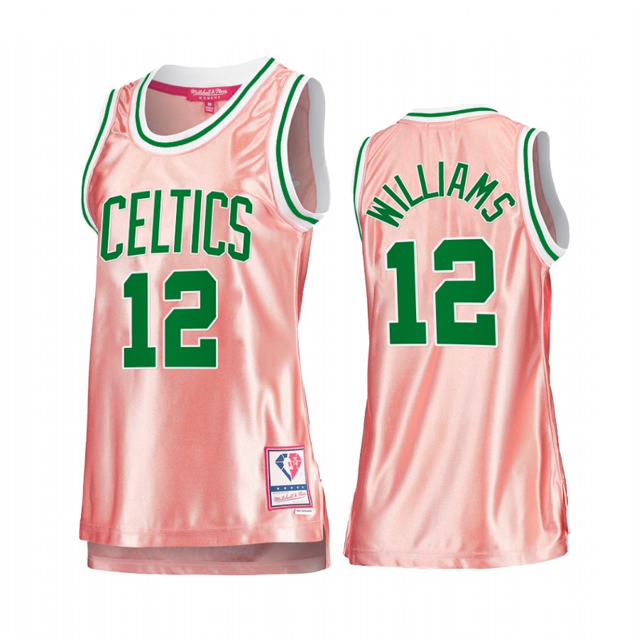 Boston Celtics Grant Williams Rose Gold Pink 75th Anniversary Women's Jersey #12