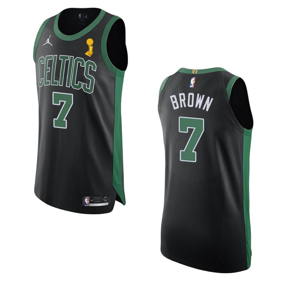 Boston Celtics Jaylen Brown 7 2022 Final Champions Jersey Statement Black