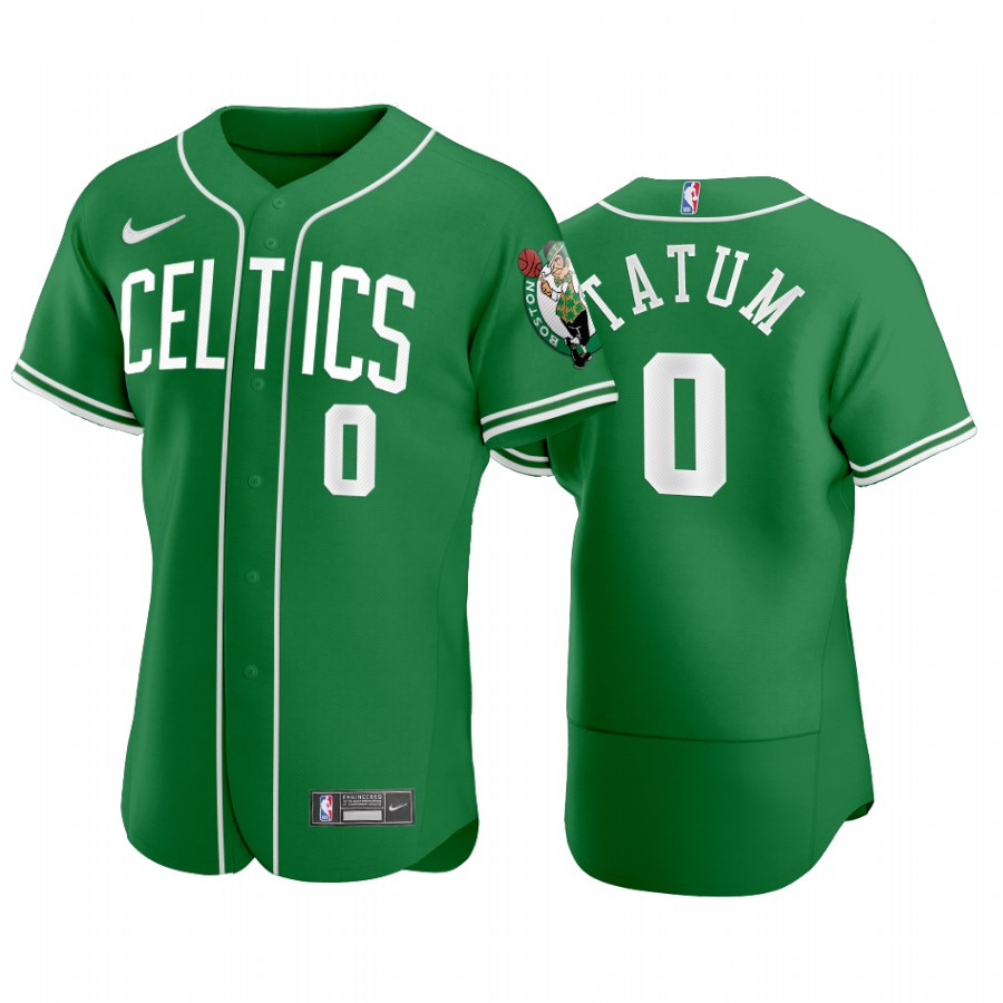 Boston Celtics Jayson Tatum NBA X MLB Crossover Edition Baseball Jersey Shirts