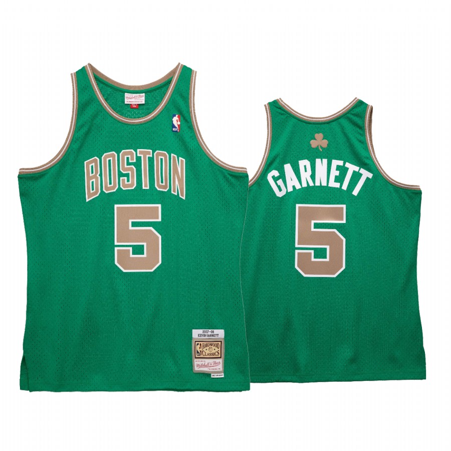 Boston Celtics Kevin Garnett #5 Green St Patricks Day Jersey