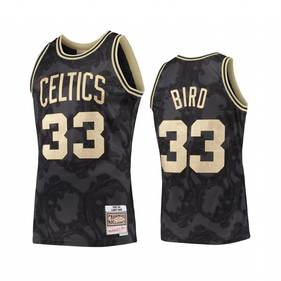 Boston Celtics Larry Bird 1985-86 Hardwood Classic Black Jersey