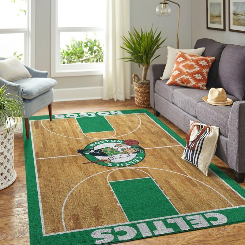 Boston Celtics Living Room Area Rectangle Rug