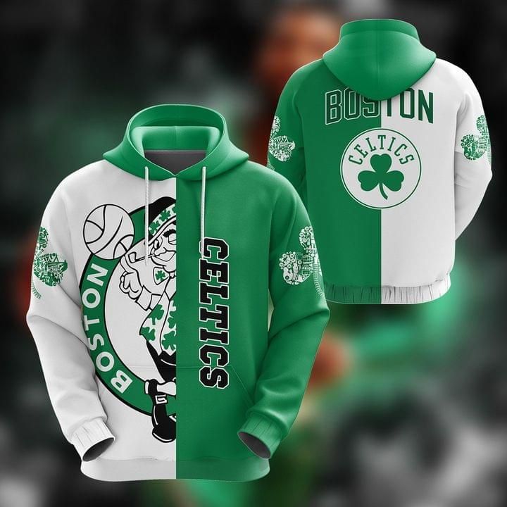 Boston celtics logo for fan 3D Hoodie