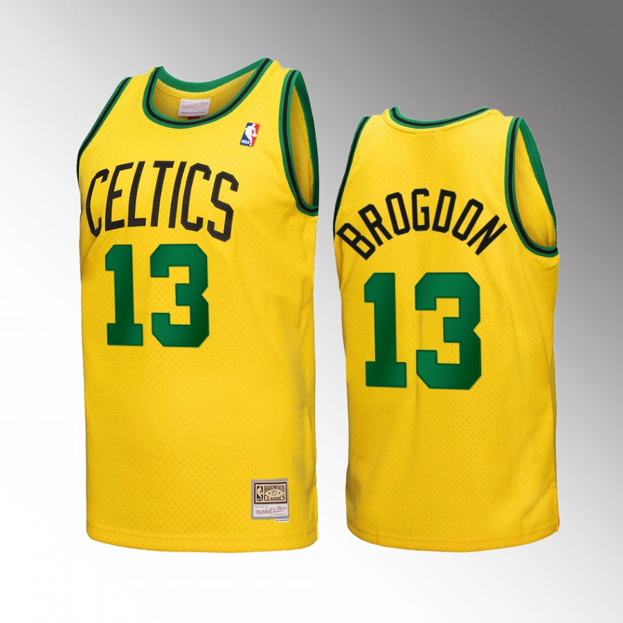 Boston Celtics Malcolm Brogdon Gold Reload 3.0 Men Jersey Mitchell Ness