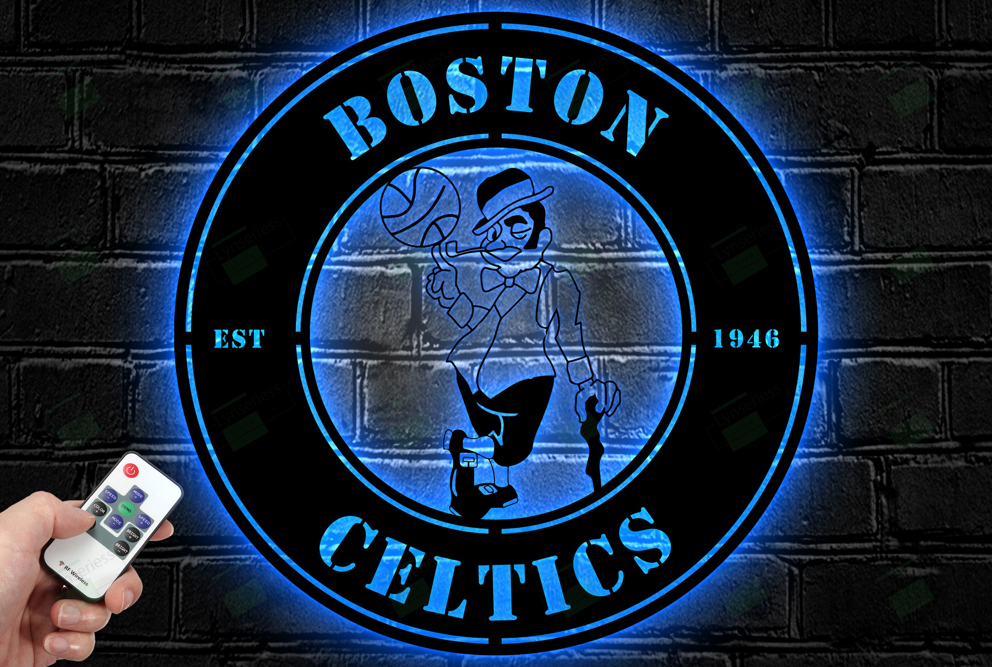 Boston Celtics Metal Sign – Led Light Sign NBA