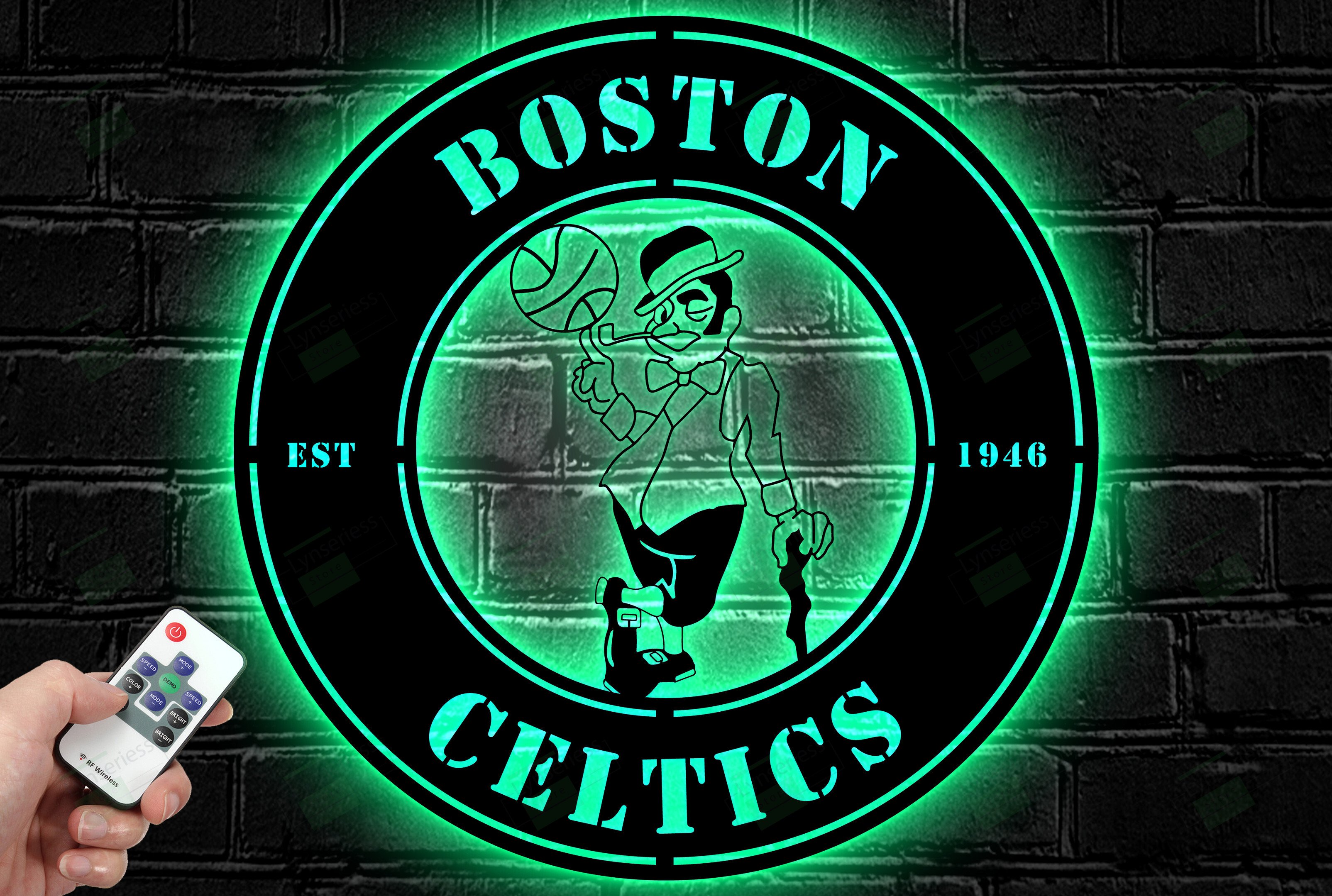 Boston Celtics Metal Sign – Led Light Sign NBA