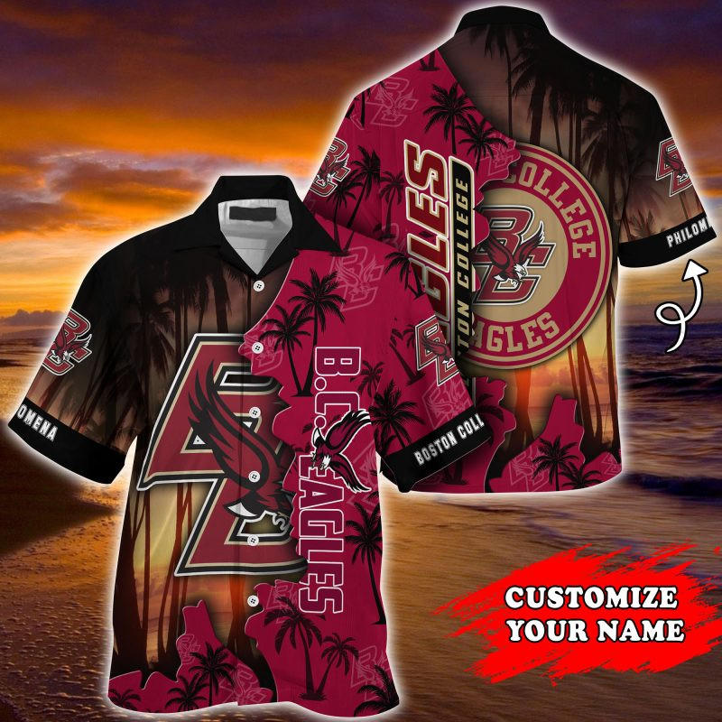 Boston College Eagles NCAA Customized Summer Hawaiian Shirt