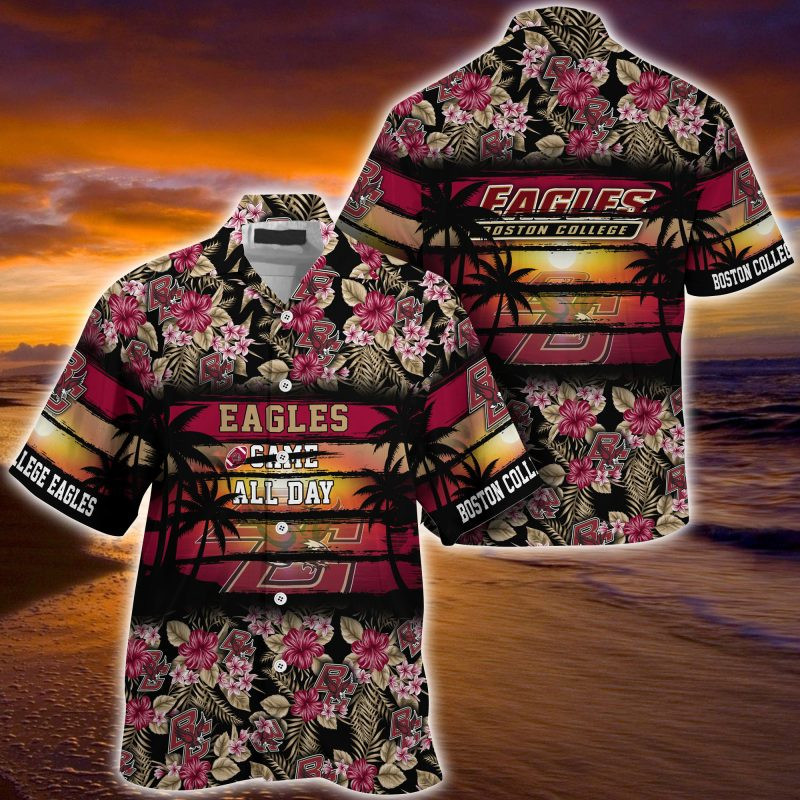 Boston College Eagles NCAA Summer – Hawaii Shirt For This Season – Gift For Sport Lovers Floral Pattern