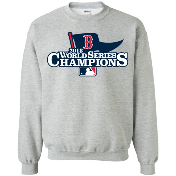 Boston Red Sox 2018 World Series Champions Shirt G180 Gildan Crewneck Pullover Sweatshirt