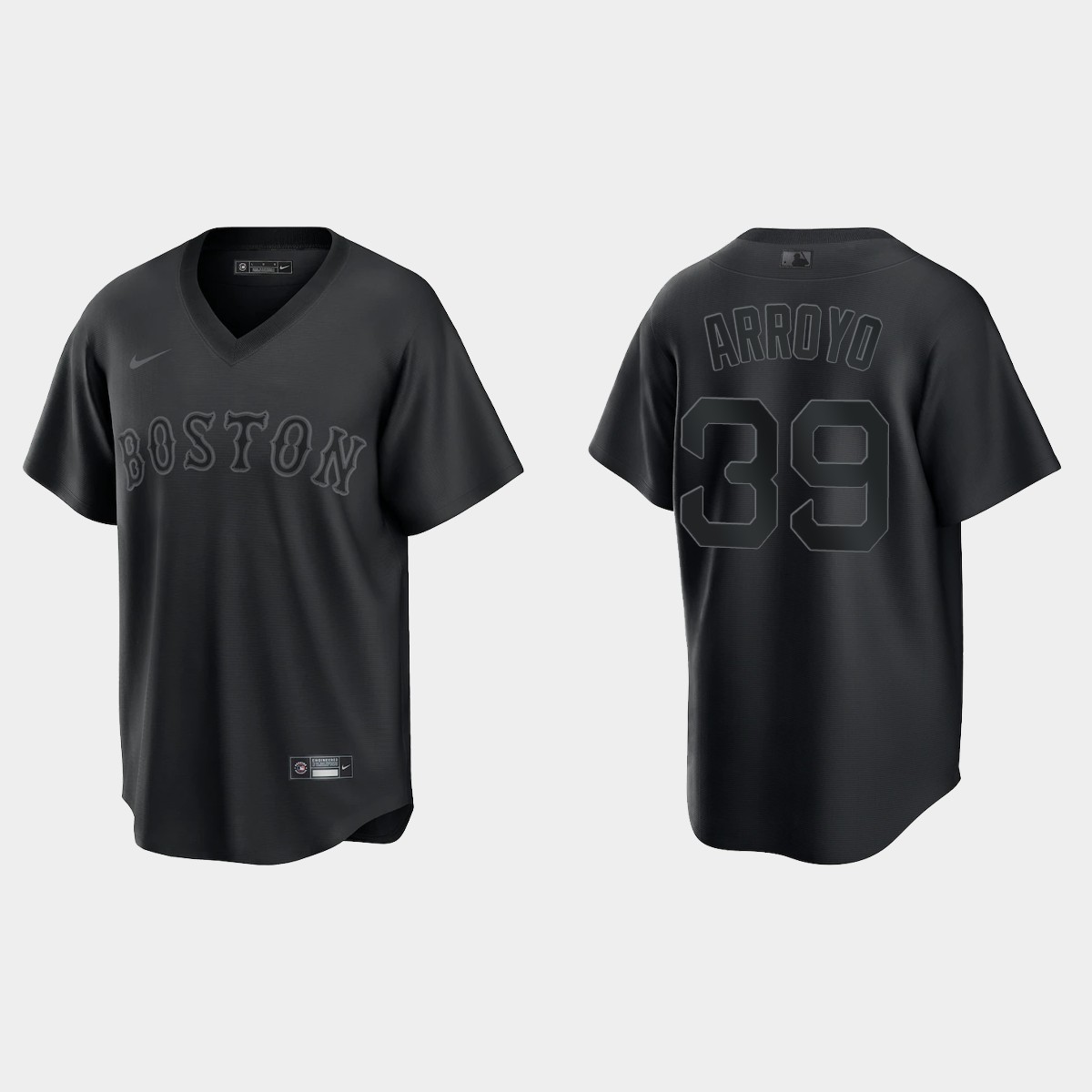 Boston Red Sox Christian Arroyo Pitch Black Fashion Jersey - Black