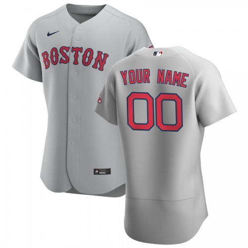 Boston Red Sox Custom Men’s Gray Road 2020 Team MLB Jersey