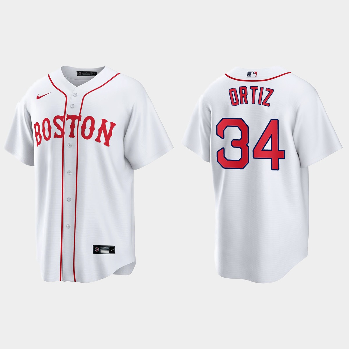 Boston Red Sox David Ortiz 2021 Patriots' Day Jersey - White