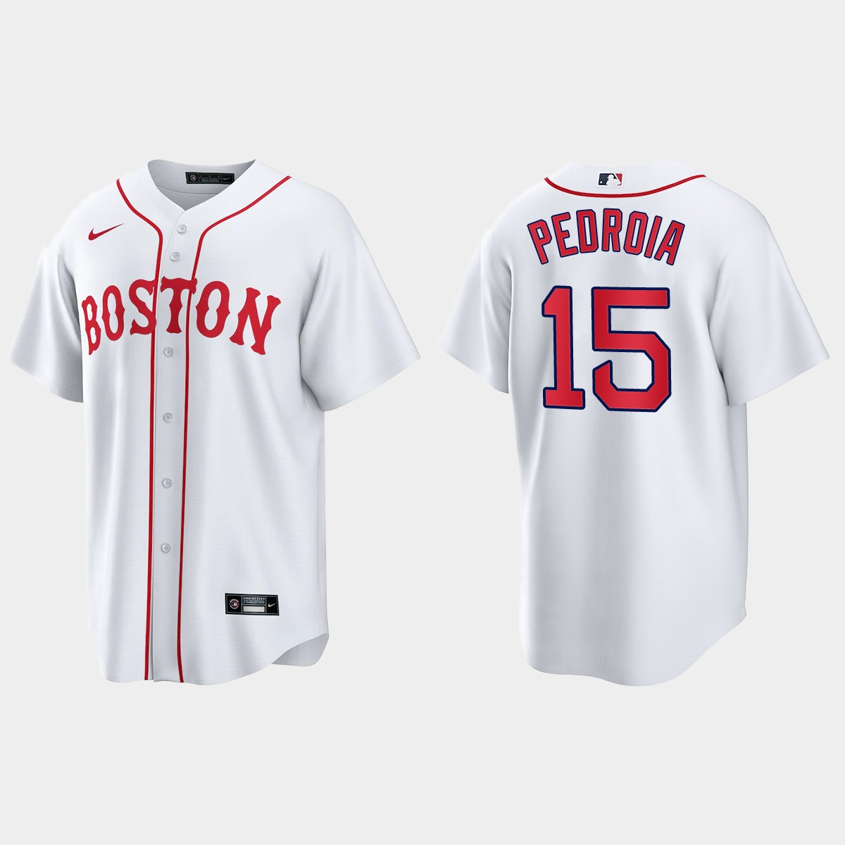 Boston Red Sox Dustin Pedroia 2021 Patriots' Day Jersey - White