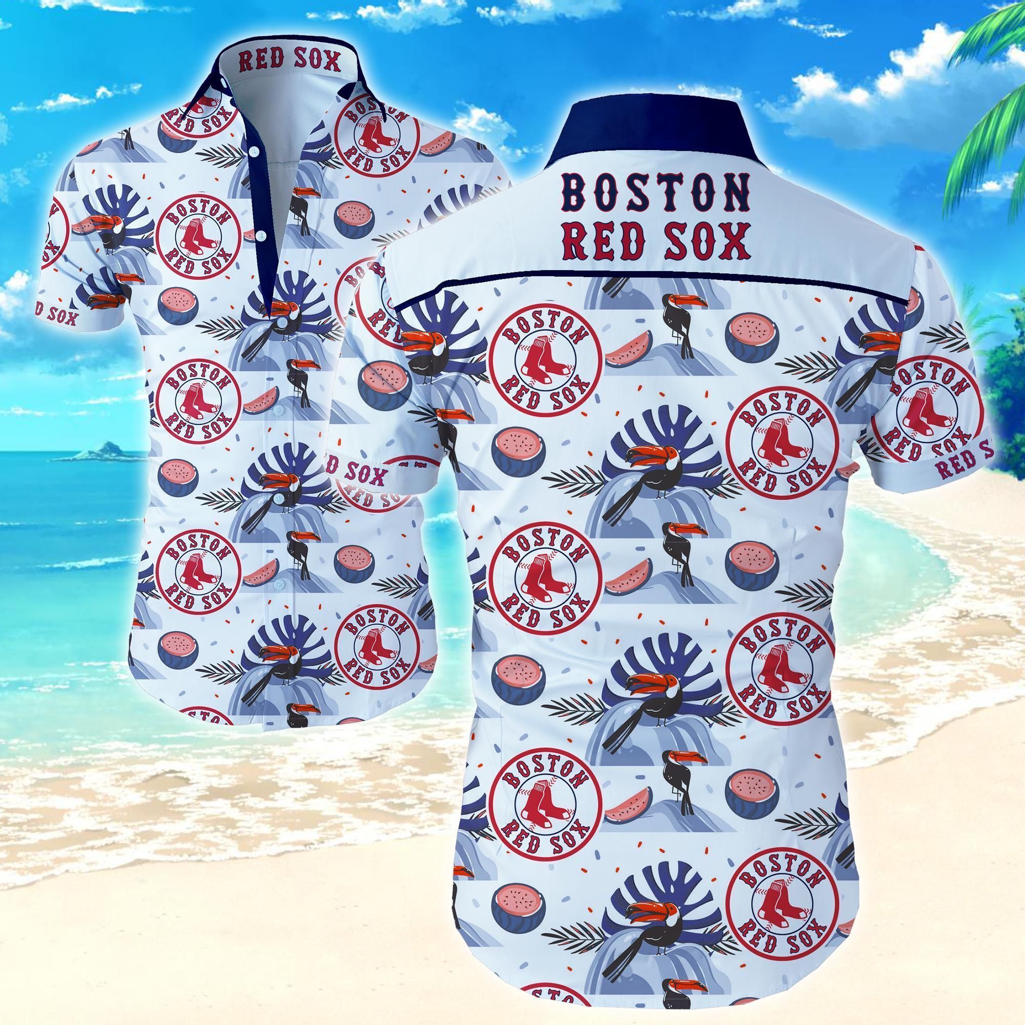 Boston Red Sox Hawaiian Shirt 3D