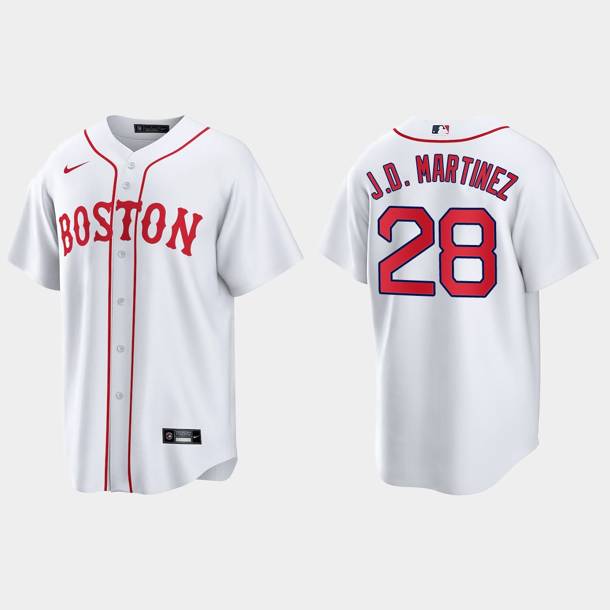 Boston Red Sox J.D. Martinez 2021 Patriots' Day Jersey - White