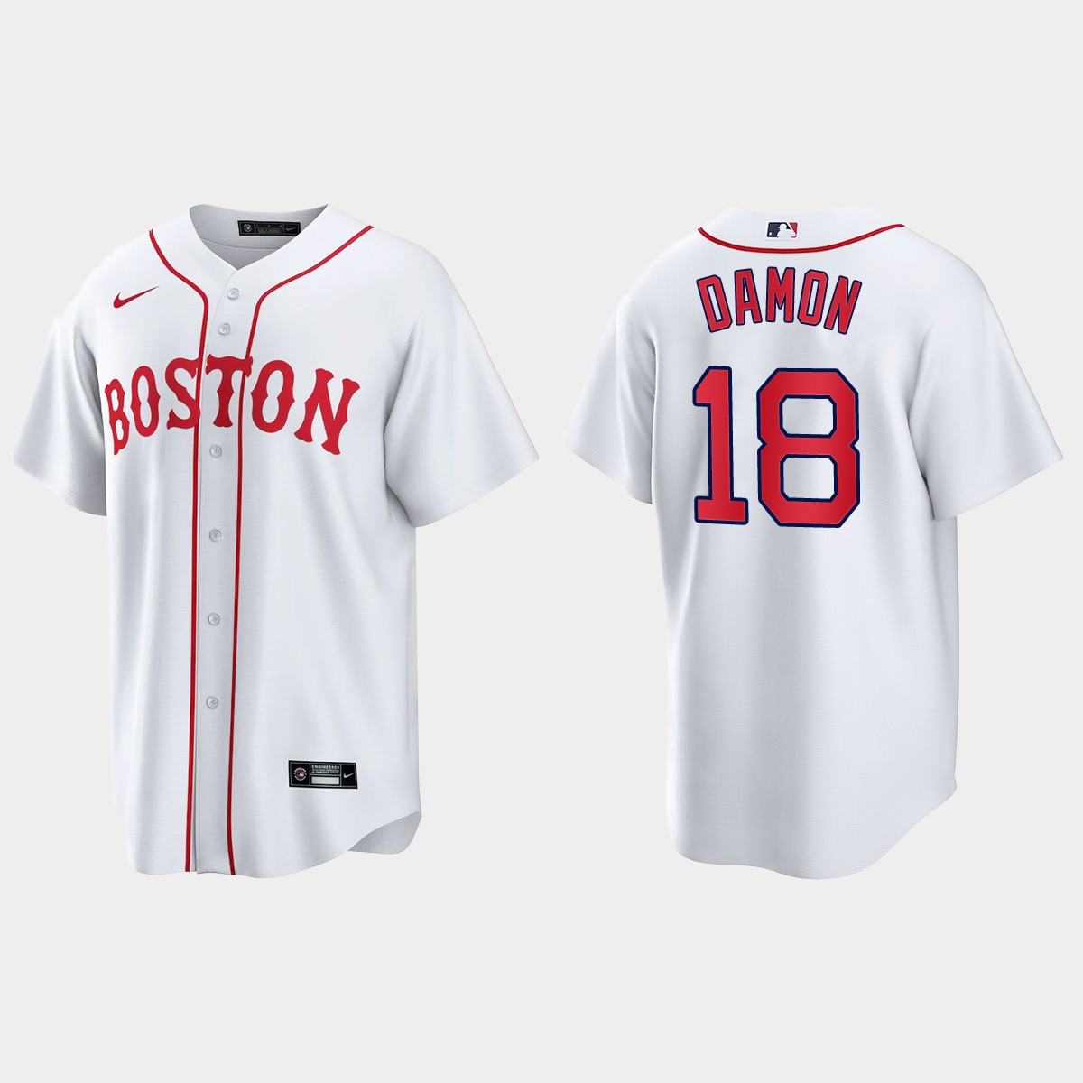 Boston Red Sox Johnny Damon 2021 Patriots' Day Jersey - White
