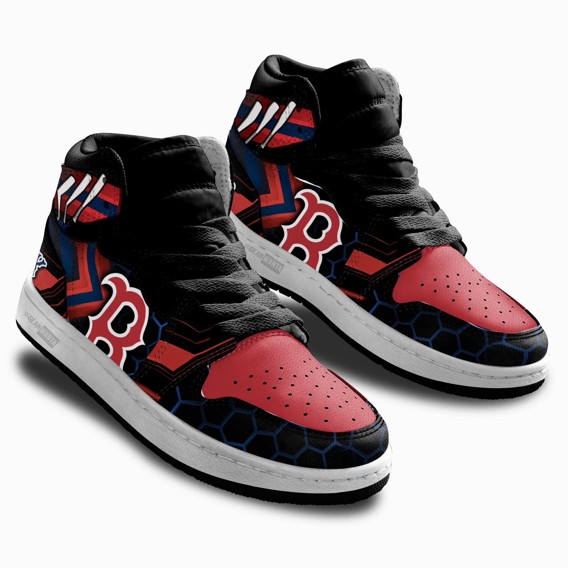 Boston Red Sox Kid Sneakers For Kids, Air Jordan Hightop