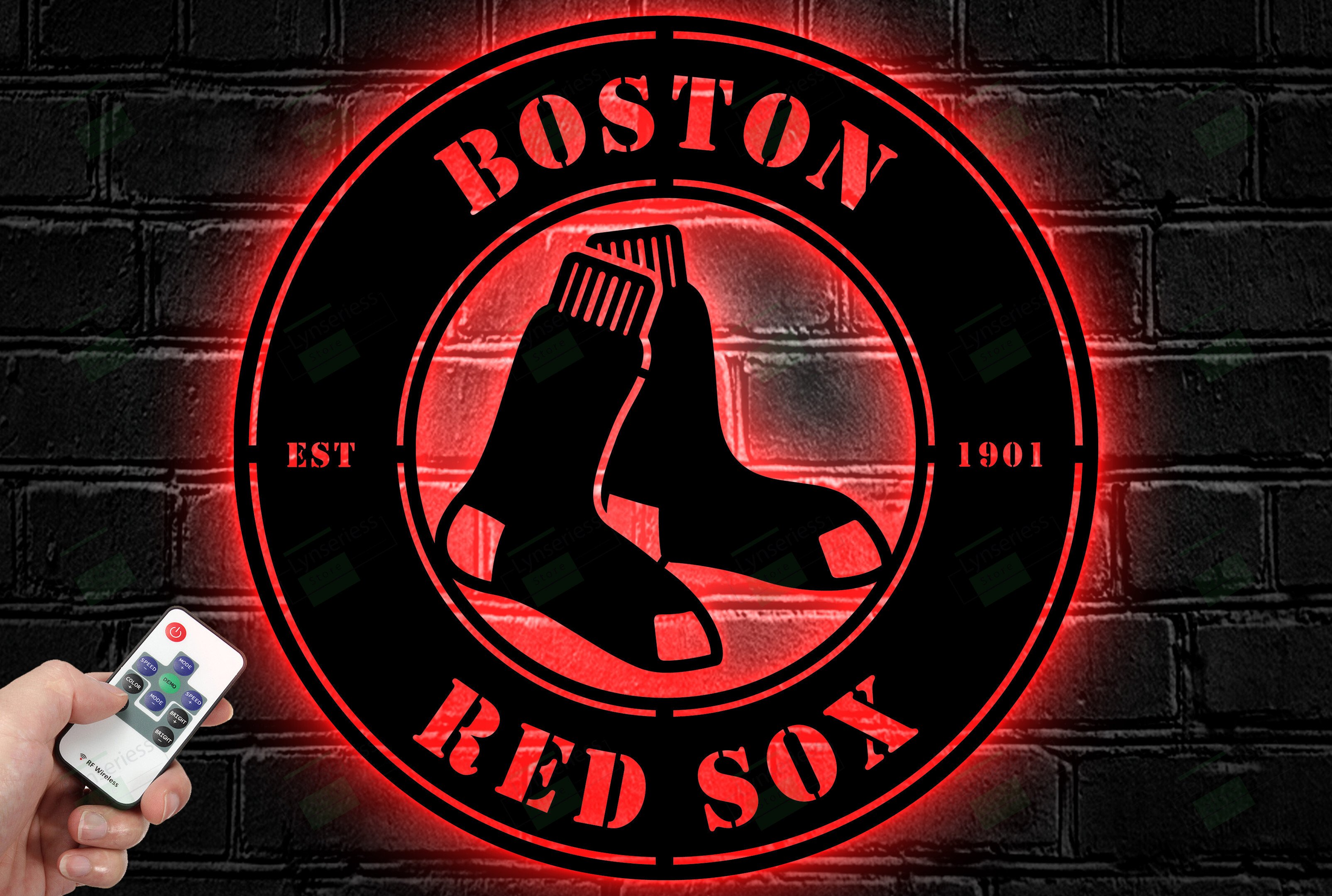 Boston Red Sox Metal Sign – Led Light Sign MLB