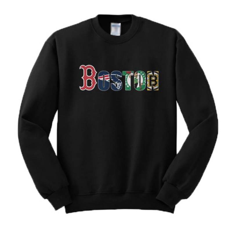 Boston Red Sox New England Patriots Celtics Bruins Sweatshirt (BSM)