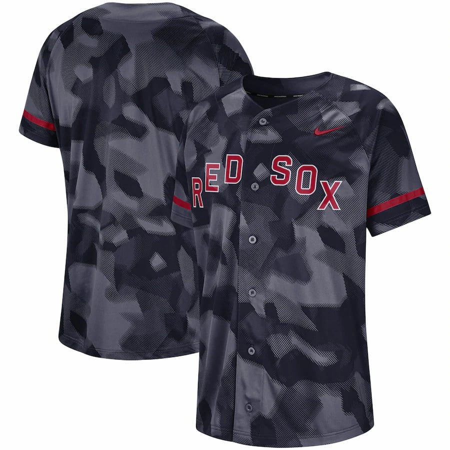 Boston Red Sox Nike Camo Stitched Jersey – Navy