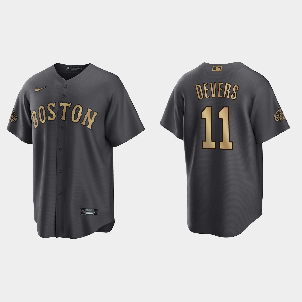 Boston Red Sox Rafael Devers 2022 MLB All-Star Game Jersey - Charcoal