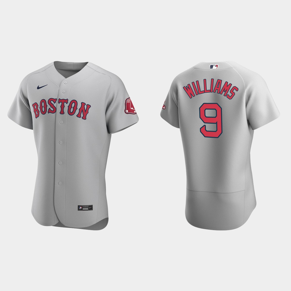 Boston Red Sox Ted Williams #9 Gray Road Jersey